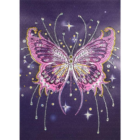 Crystal Butterfly - Full Round - Diamond Painting