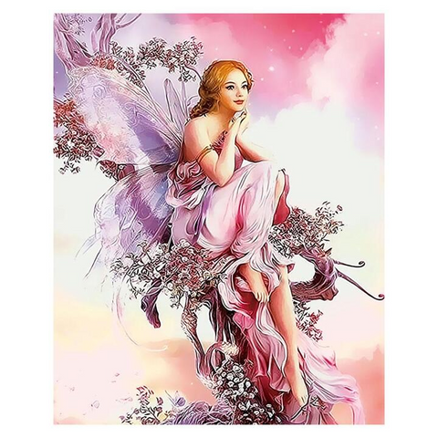 Fairy Girl - Full Round - Diamond Painting