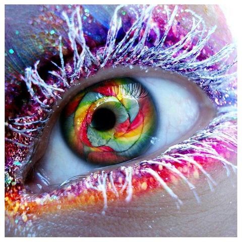 Glitter Eye - Full Round - Diamond Painting