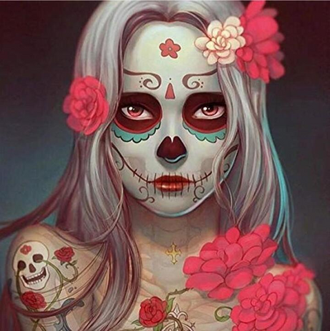 Goth Girl - Full Round - Diamond Painting