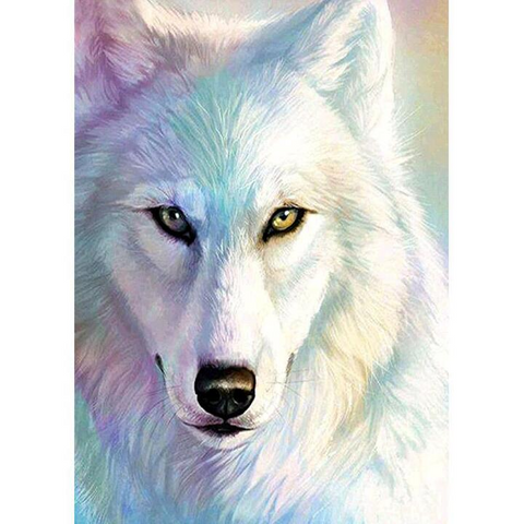 White Wolf - Full Round - Diamond Painting